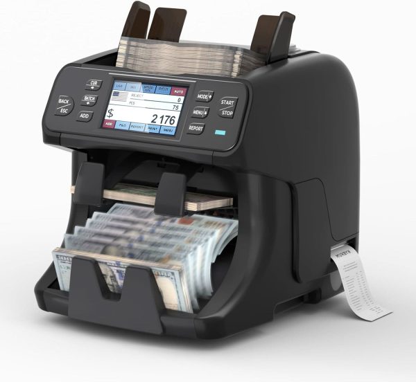 MUNBYN IMC40 2-Pocket Money Counter Machine Hot on Sale