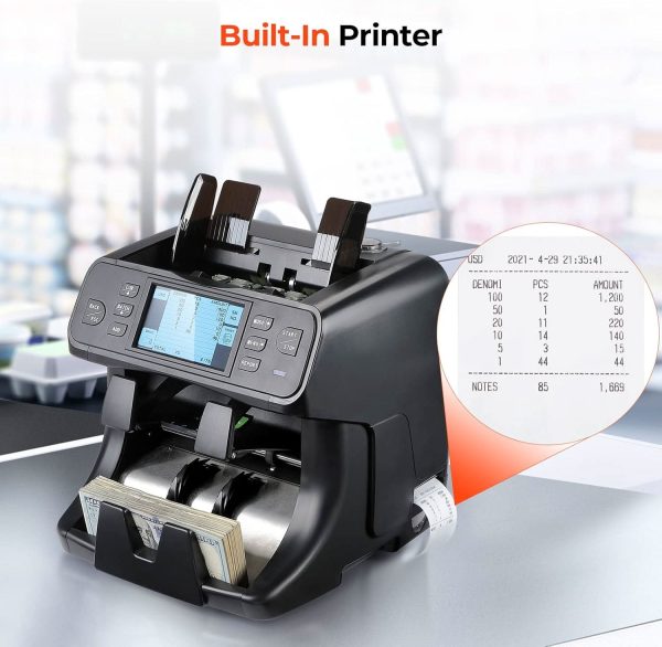 MUNBYN IMC40 2-Pocket Money Counter Machine Hot on Sale - Image 5